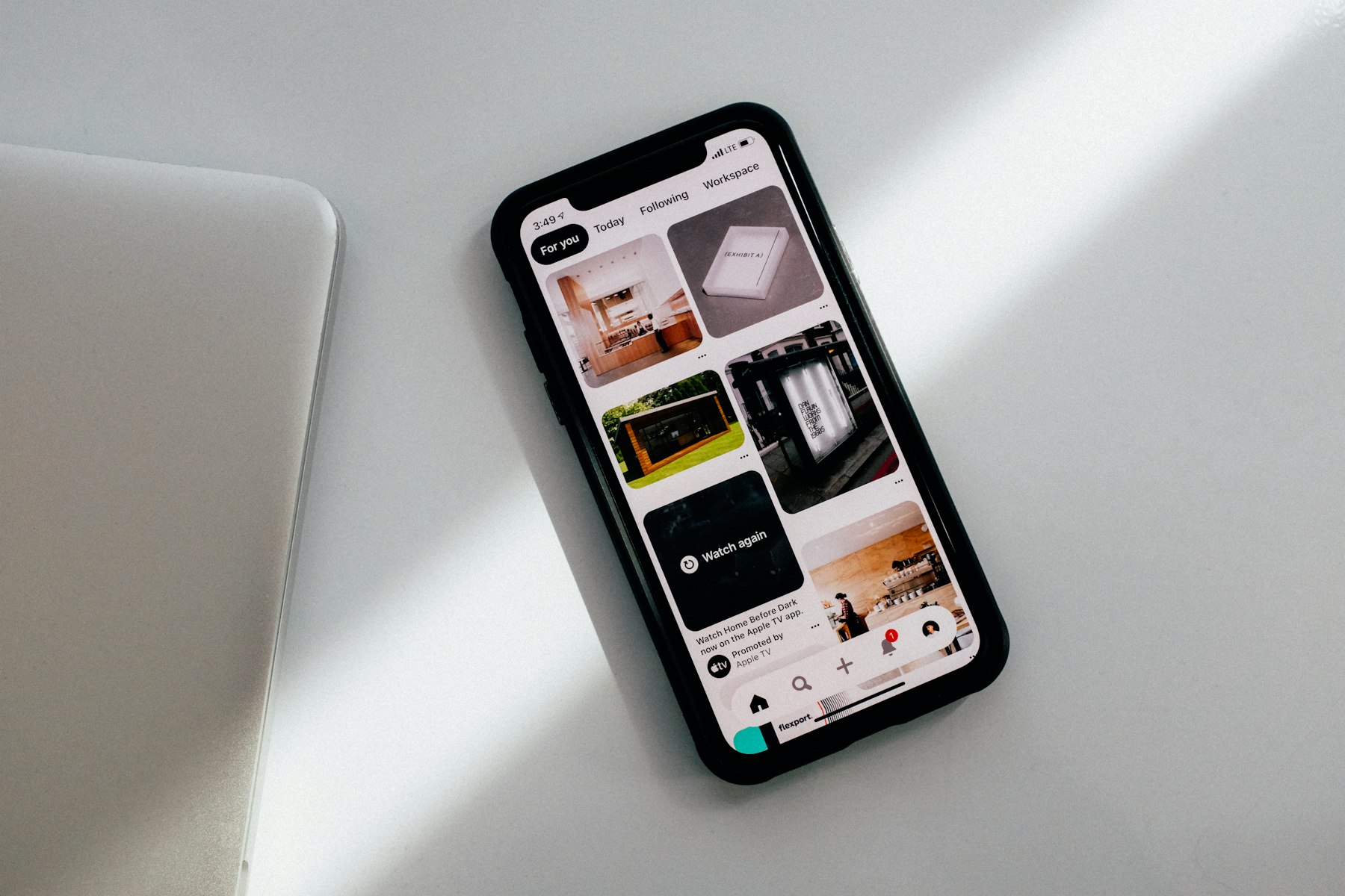 Website op een smartphone